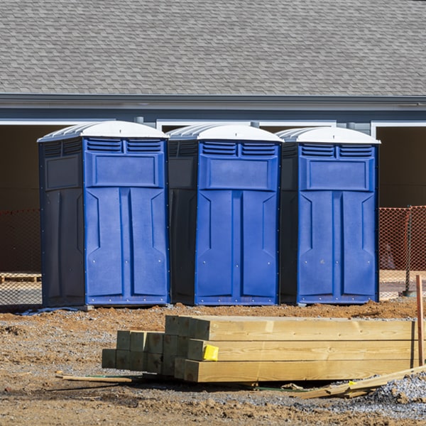 how can i report damages or issues with the porta potties during my rental period in Eckles MN